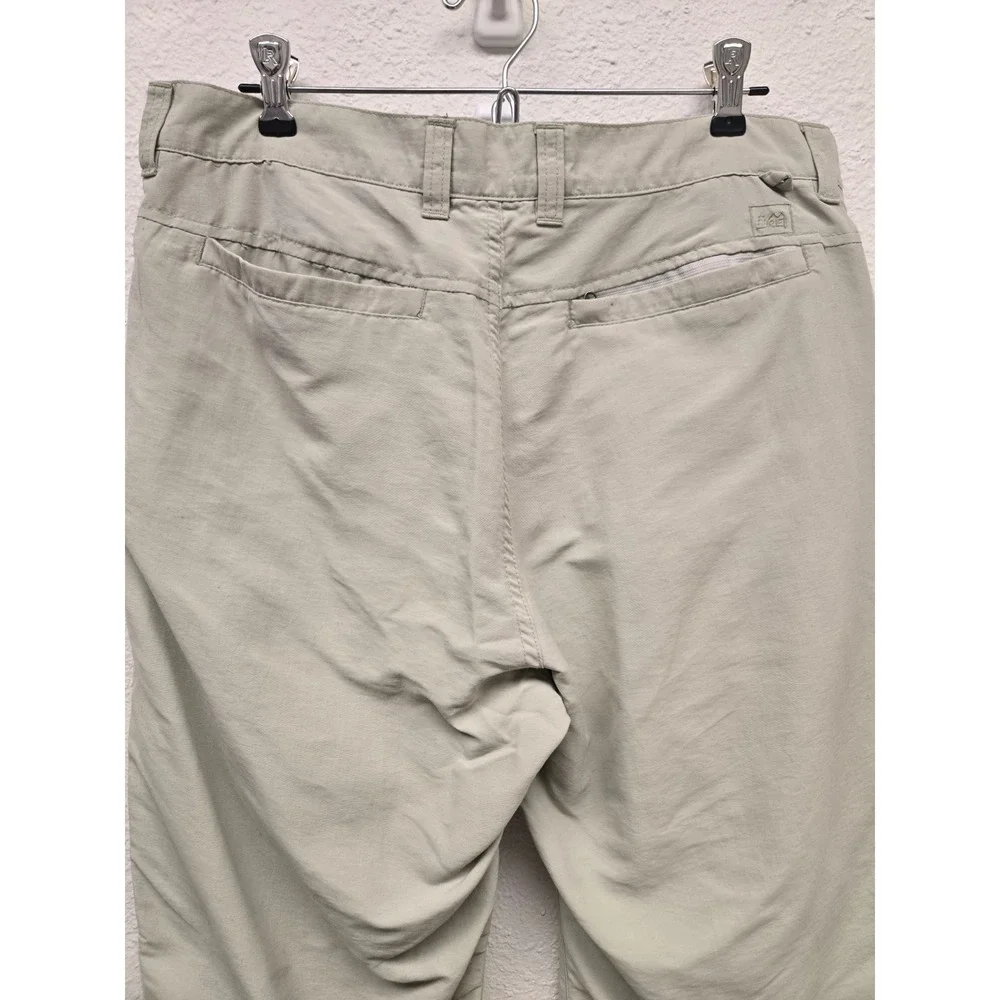 REI Co-op Tan Hiking Pants Mens 34x32 Lightweight Nylon Outdoor Trail